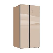 美的(Midea) BCD-545WKGM 层峦金545升 风冷无霜 钢化玻璃嵌入式冰箱 对开门电冰...